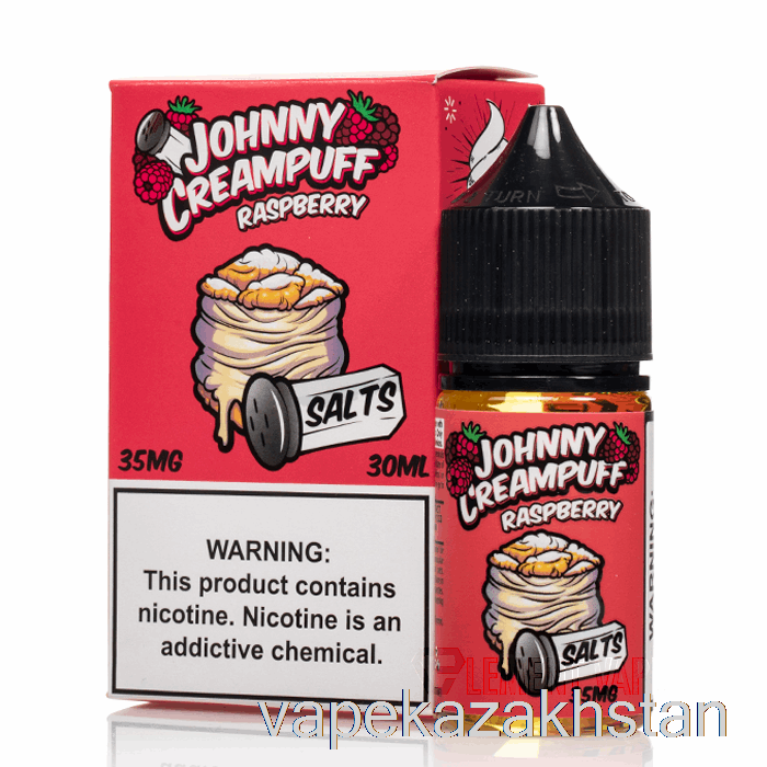 Vape Kazakhstan Raspberry - Johnny Creampuff Salts - 30mL 50mg